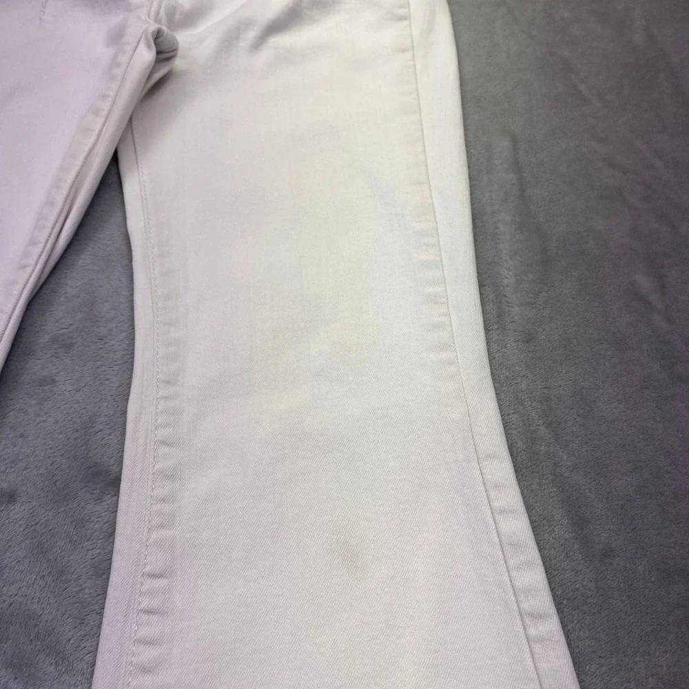 Free People We The Free Just Float On Flare Jeans White High Rise Bell Bottom 26